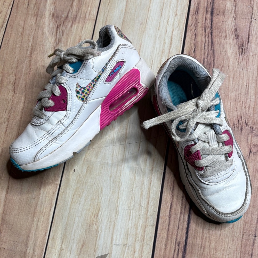 NIKE Air Max 90 White & Pink Size 12C